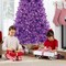 Best Choice Products Pre-Lit Purple Christmas Tree, Artificial Full Holiday Decoration w/ Incandescent Lights